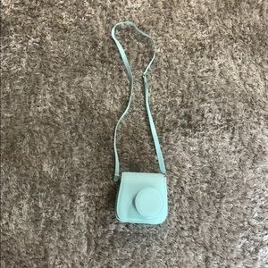 light blue instax polaroid case
